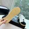 sy_no_6E51CCF1294369F6EDA2B6C5534073EB_6 Chanel White & Black Cap-Toe Low-Top Sneaker with Suede Detailing