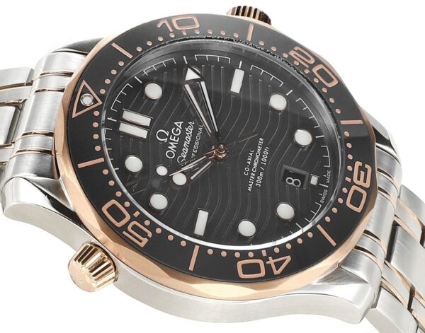 sy_no_6E58F011AFA979E1F97C1B671FB18545_3 Omega Seamaster Series 300m Diving Watch Automatic Mechanical Movement Date Display Anti Magnetic Waterproof Black Dial