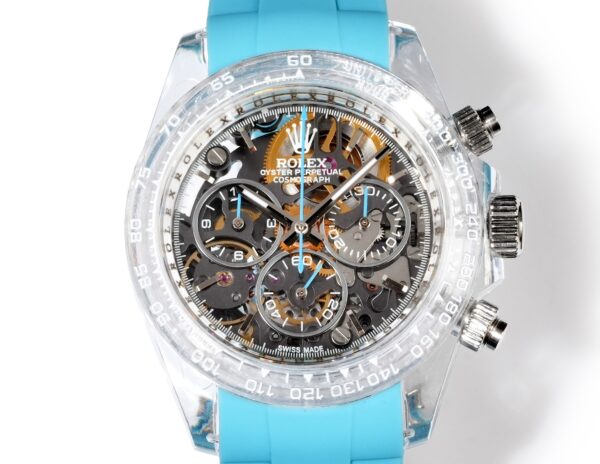 sy_no_6F1CC8EA53751F3A5447C5F6FA837703_1 CRONUSART Crystal Daytona Series Automatic Mechanical Movement Environmental Protection Fluororubber Strap Hollow Dial