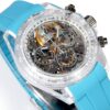 sy_no_6F1CC8EA53751F3A5447C5F6FA837703_2 CRONUSART Crystal Daytona Series Automatic Mechanical Movement Environmental Protection Fluororubber Strap Hollow Dial