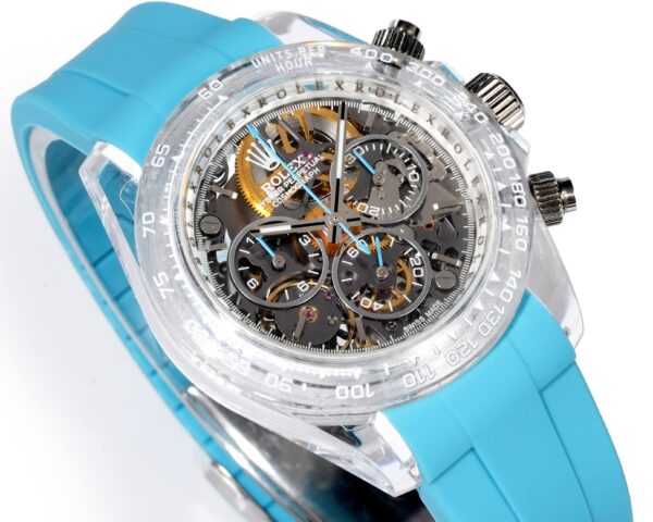sy_no_6F1CC8EA53751F3A5447C5F6FA837703_2 CRONUSART Crystal Daytona Series Automatic Mechanical Movement Environmental Protection Fluororubber Strap Hollow Dial