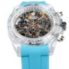 sy_no_6F1CC8EA53751F3A5447C5F6FA837703_3 CRONUSART Crystal Daytona Series Automatic Mechanical Movement Environmental Protection Fluororubber Strap Hollow Dial
