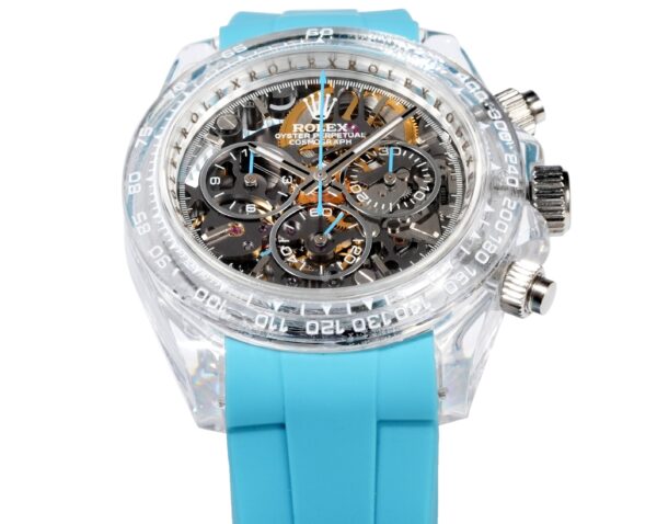sy_no_6F1CC8EA53751F3A5447C5F6FA837703_3 CRONUSART Crystal Daytona Series Automatic Mechanical Movement Environmental Protection Fluororubber Strap Hollow Dial