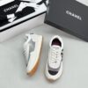 Chanel White & Grey Mesh Retro Trainer White-Mesh-Sneaker