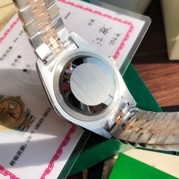 sy_no_718A9B0D7F03B6DFDF3F26A80F9BE484_7 Rolex Dog Tooth Ring Women's Diary Series Automatic Mechanical Movement Gold Dial