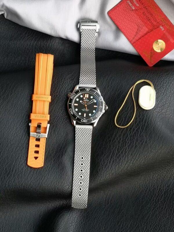 Omega Seamaster series automatic mechanical movement men's watch Swiss watch black dial stainless steel case
