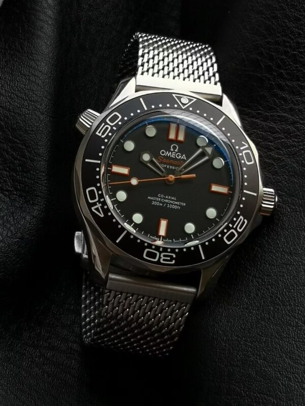Omega Seamaster series automatic mechanical movement men's watch Swiss watch black dial stainless steel case