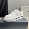 sy_no_71F76CFD5B5188B83B8B6F456684C82F_1 Prada White Leather Nylon Triangle Logo Chunky Sole Sneaker