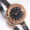 BVLGARI watch quartz movement ceramic strap 23mm black dial women's watch 30 meter anti slip