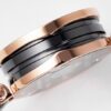 BVLGARI watch quartz movement ceramic strap 23mm black dial women's watch 30 meter anti slip