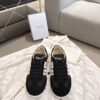sy_no_73E81DF8B1A98354035C7635D16EFAED_1 Dior Black Suede White Logo Stripe Low Sneaker