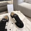 sy_no_73E81DF8B1A98354035C7635D16EFAED_7 Dior Black Suede White Logo Stripe Low Sneaker