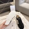 sy_no_73E81DF8B1A98354035C7635D16EFAED_8 Dior Black Suede White Logo Stripe Low Sneaker