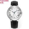 sy_no_743ED69C880F1F7C8B5AA3DE5596AC88_0 Cartier Ballon Bleu leather strap couple mechanical watch men's and women's watches