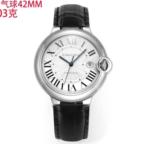 sy_no_743ED69C880F1F7C8B5AA3DE5596AC88_0 Cartier Ballon Bleu leather strap couple mechanical watch men's and women's watches