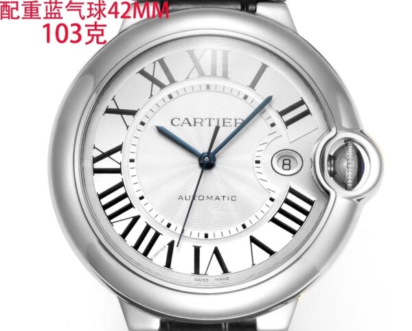sy_no_743ED69C880F1F7C8B5AA3DE5596AC88_1 Cartier Ballon Bleu leather strap couple mechanical watch men's and women's watches