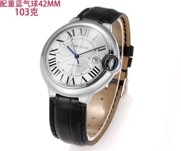 sy_no_743ED69C880F1F7C8B5AA3DE5596AC88_2 Cartier Ballon Bleu leather strap couple mechanical watch men's and women's watches