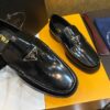 sy_no_74BB34A821C5E7252D500B319E924417_3 Prada Black Patent Leather Triangle Logo Loafers