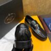 sy_no_74BB34A821C5E7252D500B319E924417_6 Prada Black Patent Leather Triangle Logo Loafers
