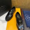 sy_no_74BB34A821C5E7252D500B319E924417_8 Prada Black Patent Leather Triangle Logo Loafers