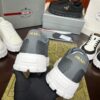 Prada Grey Mesh Metal-Triangle Tread Platform Sneaker