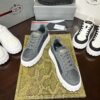 Prada Grey Mesh Metal-Triangle Tread Platform Sneaker