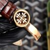 sy_no_7511B7B9C3263AC1B10C7C0AFACAEA18_6 Patek Philippe Complex Function Timepiece Series Automatic Mechanical Movement Crocodile Leather Strap