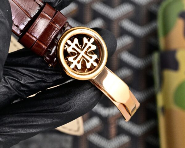 sy_no_7511B7B9C3263AC1B10C7C0AFACAEA18_6 Patek Philippe Complex Function Timepiece Series Automatic Mechanical Movement Crocodile Leather Strap