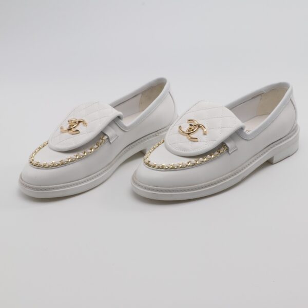 Chanel Chain Loafer Pure-White