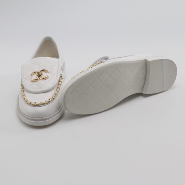 Chanel Chain Loafer Pure-White