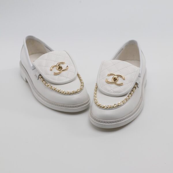 Chanel Chain Loafer Pure-White