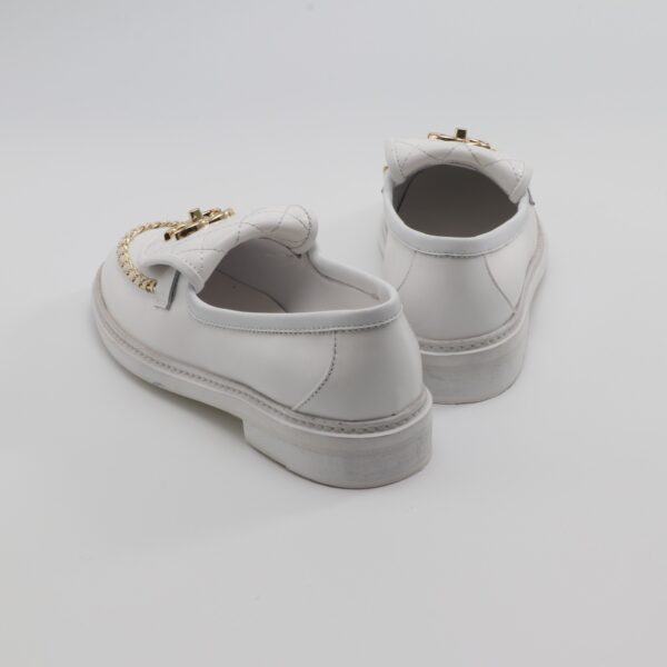 Chanel Chain Loafer Pure-White