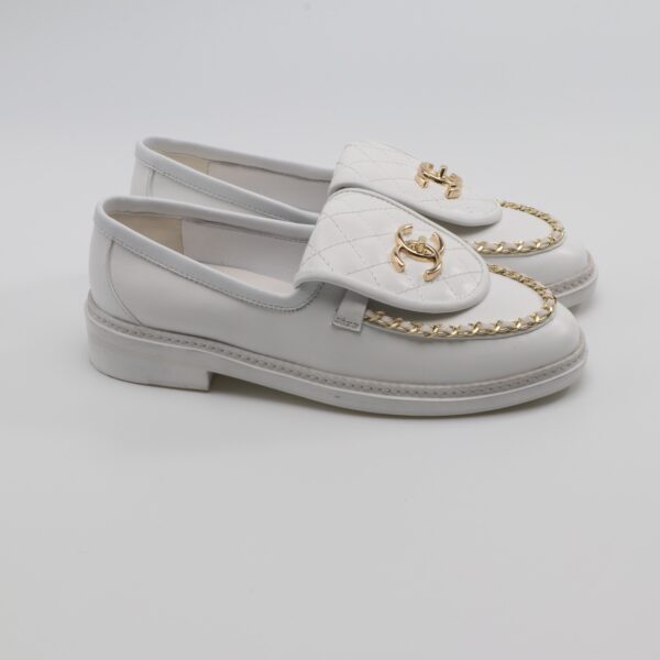Chanel Chain Loafer Pure-White