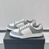 sy_no_75B0B3C334390092ADA39C0DB7B7B5EB_2 Saint Laurent Grey-White Pebble-Leather Low-Top Sneaker