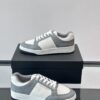 sy_no_75B0B3C334390092ADA39C0DB7B7B5EB_3 Saint Laurent Grey-White Pebble-Leather Low-Top Sneaker