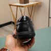 sy_no_76763B0093C69200F062781EB5F1216E_6 Prada Black Leather Low-Top Casual Sneaker