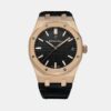 sy_no_769009C1328BFFFC0A152BB49C258E11_0 AUDEMARS PIGUET Audemars Piguet Royal Oak Series Automatic Mechanical Movement Black Dial Crocodile Leather Strap