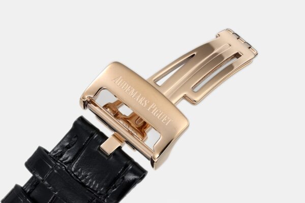 sy_no_769009C1328BFFFC0A152BB49C258E11_8 AUDEMARS PIGUET Audemars Piguet Royal Oak Series Automatic Mechanical Movement Black Dial Crocodile Leather Strap