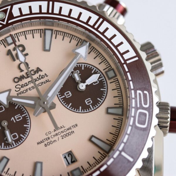 sy_no_7733C622BF252E2555DC0AD90CCC5371_3 Omega Seamaster series ocean universe automatic mechanical movement 600 meter waterproof men's watch Swiss watch 45.5mm beige dial
