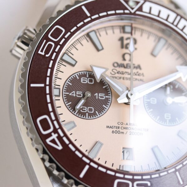 sy_no_7733C622BF252E2555DC0AD90CCC5371_4 Omega Seamaster series ocean universe automatic mechanical movement 600 meter waterproof men's watch Swiss watch 45.5mm beige dial