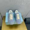 sy_no_774133894272B3D2D2620F328C8A14B6_6 Prada Light Blue Suede Gold Triangle Trainer