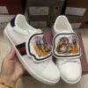 sy_no_78C437D6997868E6DE0125E12907B7CB_5 Gucci White Leather Low-Top Sneaker with Embroidered Tiger Head Flap