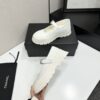 sy_no_79BCB900763EC5FD96C5AEDF3AC35869_2 Chanel White Leather Mary Jane Platform Shoe with Lug Sole and CC Logo