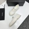 sy_no_79BCB900763EC5FD96C5AEDF3AC35869_4 Chanel White Leather Mary Jane Platform Shoe with Lug Sole and CC Logo