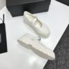 sy_no_79BCB900763EC5FD96C5AEDF3AC35869_7 Chanel White Leather Mary Jane Platform Shoe with Lug Sole and CC Logo
