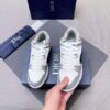 sy_no_7A99390E7D88B9CBF096E44B9A2FA729_3 Dior White-Grey Spliced B57 Mid-Top Sneaker