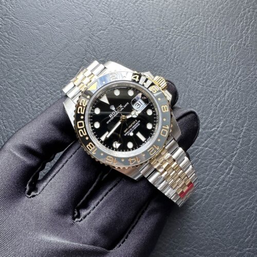 sy_no_7AFBA8CDCBF94B5DCC9F6EF7DA5FFD44_0 ROLEX Rolex Greenwich GMT/Dual Time Automatic Mechanical Movement Black Dial