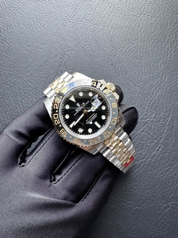 sy_no_7AFBA8CDCBF94B5DCC9F6EF7DA5FFD44_0 ROLEX Rolex Greenwich GMT/Dual Time Automatic Mechanical Movement Black Dial