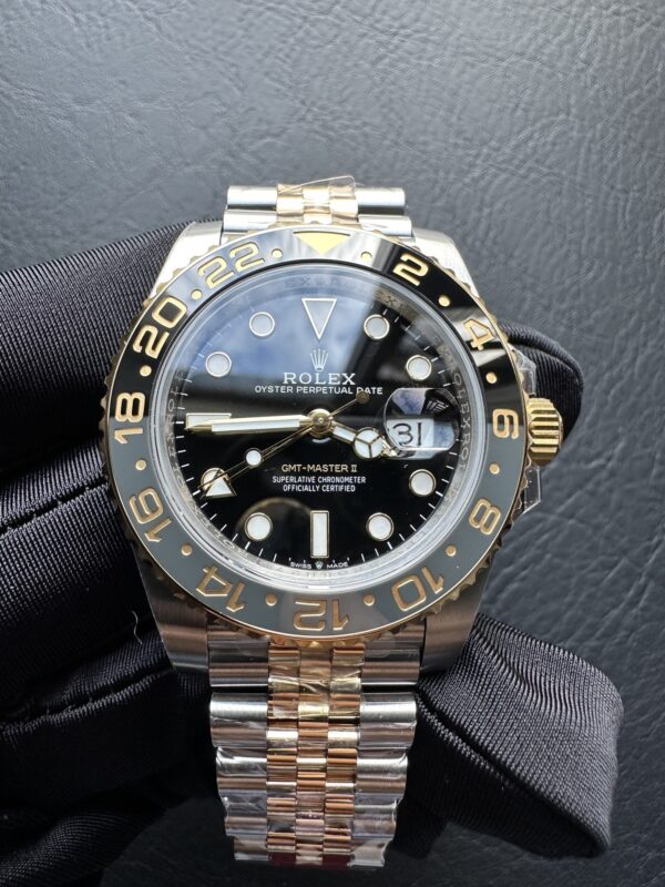 sy_no_7AFBA8CDCBF94B5DCC9F6EF7DA5FFD44_3 ROLEX Rolex Greenwich GMT/Dual Time Automatic Mechanical Movement Black Dial