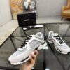 sy_no_7BCDD15F7FA18AE02293535C9264D5C2_3 Chanel White & Grey Chunky Sneaker with Black Laces & CC Logo